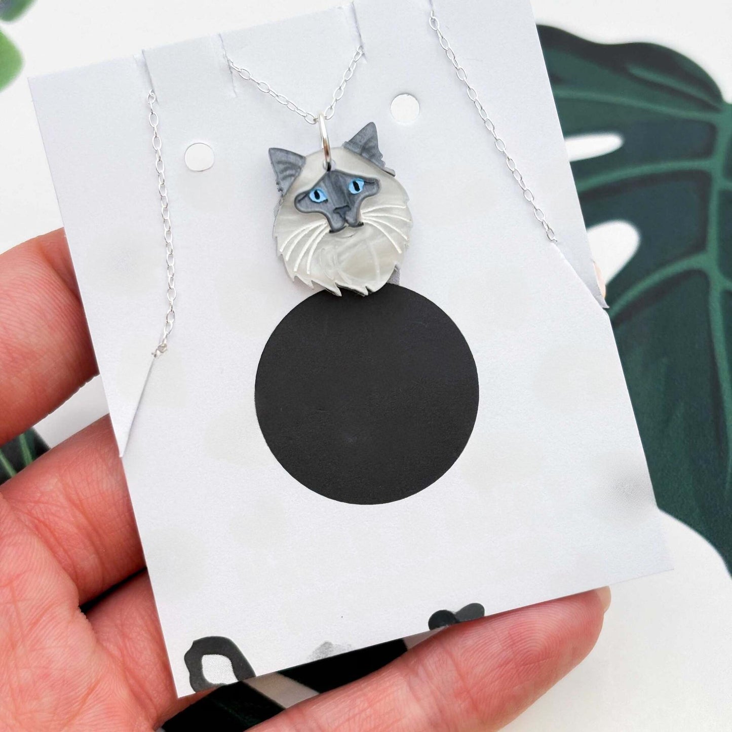 Ragdoll Cat Acrylic Dangle Earrings